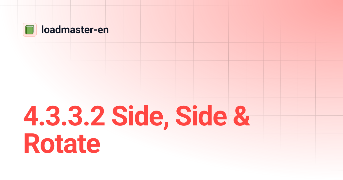 4.3.3.2 Side, Side & Rotate | loadmaster-en